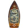 Sea-Club Cassetta portachiavi con nodo a forma di barca, in legno/vetro, 17 x 39 cm