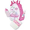 Simba Laura 105400001 - Accessori per Bambini, Sacco a Pelo, spazzolino da Denti, Pannolino, Bottiglia, per Bambole da 30 a 38 cm, 4 Pezzi, Abbigliamento per Bambole, Accessori per Bambole, a Partire