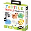 HEADU - Tactile Animals Montessori - Componi Tocca E Impara | Gioco Educativo Bambini 2 3 4 Anni, Giochi Didattici Montessori, Attività Didattiche, Idea Regalo Scuola Natale Compleanno, Made In Italy