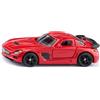 Siku 1119 Mercedes-Benz SLS AMG Black Series con porte ad ala apribili, carrozzeria in metallo, rosso, auto sportiva giocattolo per bambini e collezionisti