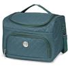 KINSTON - Vanity con Divisori Rimovibili - Beauty Case per Cosmetici con Scomparti e Manico, Organizer da Viaggio da Appendere, Borsa Portaoggetti - Grande Capacità - Blu