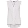 Only NOS Onlkimmi S/l Top Wvn Noos, Vestaglia Donna, Bianco (White), 42 (Taglia Produttore: 36)