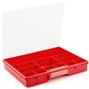 allit 457230 - Cassetta porta attrezzi EuroPlus Basic, misura 37/12, colore: Rosso