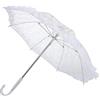 Theaque Ombrello in pizzo, fatto a mano, in pizzo, pieghevole, per matrimoni, donne, feste, danza, fotografia., bianco, 50X50X41CM