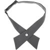 Theaque Cravatta per uniforme da ragazza, regolabile, cravatta da donna, accessorio per costume, Grigio, 62.00X4.70X0.20CM