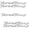 Yecnecty 5 pezzi adesivi per motociclette, adesivi cromati 3D 110/105° anniversario, distintivo emblema universale per motocicletta per Harley Touring Road King FLHRC