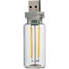 Generic Lampadina a LED per auto, decorazione per interni auto, stile anni '90, design vintage, luce USB LED, luce d'atmosfera USB, design unico per auto