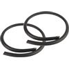 gifyym Striscia di tenuta per portiera auto, antipolvere e riduzione del rumore, universale, pilastro B, autoadesivo, in, per tutte le auto, impermeabile, facile installazione, colore: nero (2