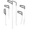 QWORK® Kit Riparazione ammaccature Auto, Strumento Riparazione ammaccature, Kit Riparazione grandine, 6 Tipi di Barre di Ferro per Riparazione ammaccature