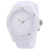 Oozoo Orologio da polso da uomo con cinturino in silicone bicolore 48 mm di diametro in diverse varianti, bianco/bianco, cinghia