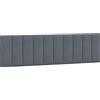 vidaXL Cuscino per testata grigio scuro 180 cm in velluto