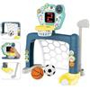 COIL Porta da calcio per bambini COIL, porta da calcio interattiva, gioco di attività multisport 3in1, pallacanestro, calcio, golf, LED, musica, per bambini dai 18 mesi in poi