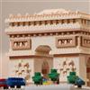 Bandai Mini figurina in mattoncini, BANDAI NANOBLOCK Arc de Triomphe Deluxe, 1560 pezzi, altezza 10,8 cm