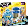 Heroes of Goo Jit Zu Tyro Creator Rayon-X Figurina, 11 cm, incl. pompa e 3 ingredienti, 3 giocattoli estensibili, 4+ anni