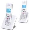 Alcatel Telefono cordless Alcatel F530 Duo, 2 ricevitori, blocco chiamate, vivavoce, 2 memorie di selezione diretta, bianco/grigio