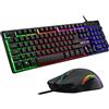 THE G-LAB Tastiera e mouse da gioco Combo The G-Lab KRYPTON, retroilluminazione AZERTY RGB, 3200 DPI, mouse a 6 pulsanti, compatibile con PC, PS4 e Xbox One