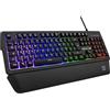 THE G-LAB Tastiera da gioco G-Lab KEYZ PALLADIUM, con cavo, RGB, poggiapolsi, Azerty, nera, 15 macro programmabili, compatibile con PC, PS4 e Xbox One