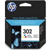 HP Cartuccia d'inchiostro, HP 302, tricolore (C/M/J), originale, 165 pagine, per DeskJet 2130/3630, OfficeJet 3830