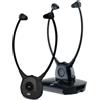 CGV Cuffie TV wireless CGV DOLFIN ONYX DUO, ausilio acustico, microfono integrato, leggerissime