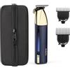 Babyliss Rasoio per barba senza fili BABYLISS Super-X Metal T992E, autonomia 5 ore, lame in acciaio giapponese, edizione Gold & Navy