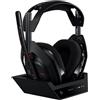 LOGITECH Cuffie da gioco, Logitech G Astro A50 Lightspeed, wireless, Pro-G Graphene, Xbox, PS5, Switch, PC/Mac, nero