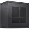 VEVOR Armadio server da parete 12U, profondità 15,5'', armadio rack per server, capacità di carico massima 200 libbre, con pannelli laterali con serratura, per apparecchiature IT e dispositivi A/V.