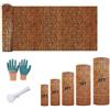 Generico Recinzione Giardino Recinto di Canne Bambu 80 90 100 105 115 125 135 145 155 165cm Privacy Bamboo da Esterno bambù Trellis Canniccio per Copertura Gazebo Ombreggiante