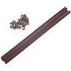 Ficher 10 supporti per piante da interno con 10 clip, bastoncini per piante da 50 cm, pieghevoli, in acciaio metallico