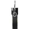 4R Quattroerre.it Portachiavi Ufficiale Compatibile con Citroen, Argento Olografico, Carbon, Logo Nero