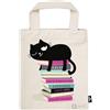 moses. Ed, The Cat - Borsa in tessuto per libri, confezione regalo in 100% cotone, riutilizzabile, ecologica, con motivo Ed, motivo: The Cat