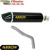 Arrow Honda CBR 600 RR 2007 Terminale Di Scarico Moto Indy Race Nero Raccordo