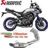 Akrapovic Yamaha Tracer 900 2016 Scarico Completo Per Moto Racing Line Titanio