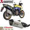 Akrapovic Suzuki V-Strom 800 DE 2022 Terminale Di Scarico Per Moto In Titanio