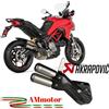 Akrapovic Ducati Multistrada 950 S 2023 Terminale Di Scarico Per Moto In Titanio