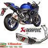 Akrapovic Yamaha R7 2022 Scarico Completo Moto Racing Line In Titanio Omologato