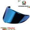 AGV Visiera Casco Agv K6 S / K6 Iridium Blu Originale Antigraffio Moto 20KV32M1N1