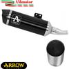 Arrow Kymco AK 550 25 Terminale Di Scarico Urban Nero Carbonio Omologato Moto