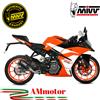 Mivv Ktm RC 125 2019 Terminale Di Scarico Per Moto Marmitta Slip-On Mk3 Carbonio