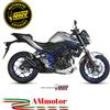Mivv Yamaha Mt-03 2020 Terminale Di Scarico Moto Marmitta Double Gun Inox Nero