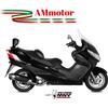 MIVV Scarico Completo Per Suzuki Burgman 400 2006 Terminale Urban Inox Moto Scooter
