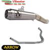 Arrow Scarico Completo Kawasaki Z 400 2019 Arrow Moto Terminale Pro-Race Acciaio Inox