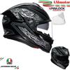 AGV Casco Agv K7 Damascus Black Silver Moto Visiera Max Pinlock TG XL 61 62