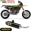 Arrow Fantic Motor XEF 125 2023 Terminale Di Scarico Thunder Alluminio Nero Moto