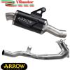 Arrow Scarico Completo BMW R 1300 GS ADV 25 Arrow Terminale Nero Collettori Inox Moto