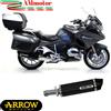 Arrow BMW R 1200 RT 2014 Terminale Di Scarico Moto Maxi Race-Tech Alluminio Nero