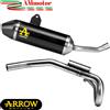 Arrow Scarico Completo Fantic Motor XMF 125 2023 Arrow Terminale Nero Collettore Moto