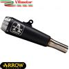 Arrow Kawasaki Ninja 400 2018 Terminale Di Scarico Moto Pro-Race Acciaio Nero