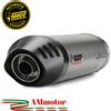Mivv Honda Cbr 600 RR 2003 Terminale Di Scarico Per Moto Oval Titanio Carbon Cap