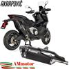 Akrapovic Honda X-Adv 750 2023 Terminale Di Scarico Moto Titanio Nero Omologato