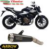 Arrow Honda CB 500 F 2019 Terminale Di Scarico Pro-Race Acciaio Nero Per Moto